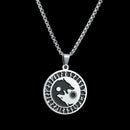 Steel WOLVES NECKLACE FASHION Pirate Amulet Necklace Gift