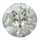 Stamped Cross Stitch Kit Pre-Printed Pattern Embroidery Animal Wolf
