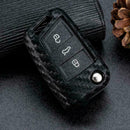 1 Matte Black Carbon Fiber Look Car Key Case Key Fob New Chain Favor T2G2 D R3O4