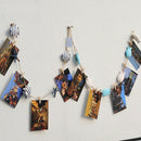 String of Tropical   Starfish Photo Memo Note Clip Wall Decor Blue Beige