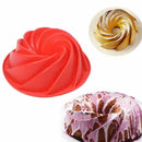 Big Large Swirl Silicone Butter Cake Pan Mold Bread Tools Mould Baking I3K6