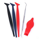 5PCS Car Stickers Corner Decorate Scraper Tint Application Gasket Micro Squeeg!c