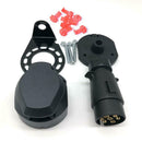 7 Pole 7 Pin Socket Plug Trailer Adapter 12N Type Towbar Towing Caravan Truck