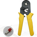 Ratcheting Wire Terminal Crimper For Gage Wire Ends Ferrules C AWG25-7,