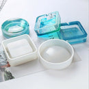 Transparent Silicone Round Square Ashtray Mould Mould Square Diy Epoxy Jewe