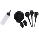 7Pcs Salon Hair Dyeing Tools Set Bowl Coloring Brush Combs Bottle Ear Cover
