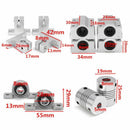 15Pcs 200Mm Optical Axis Guide Bearing Housings Aluminum Rail Shaft Lead Sc D1V3