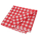 Red Gingham Plastic Disposable Wipe Check Tablecloth Party Outdoor Picnic  Z