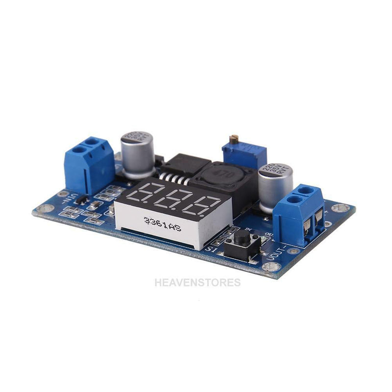DC-DC Digital Boost Step-up Voltage Converter LM2577 4-40V with Voltmeter hv2n