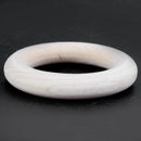 Unfinished Blank Wooden Teether Rings Maple Wood Baby Teething Craft DIY To F9B1