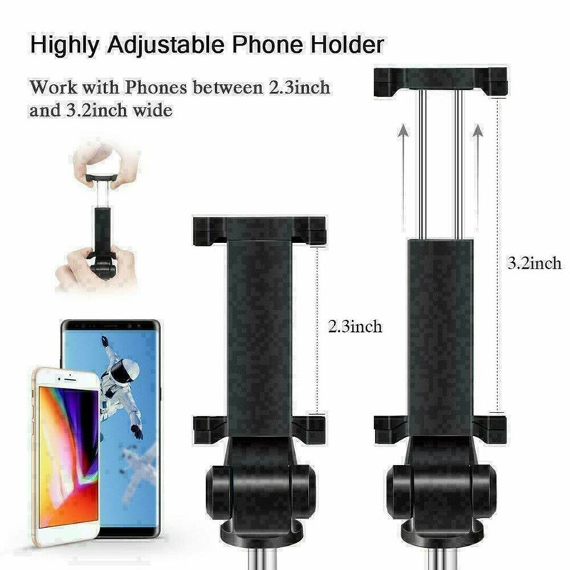 3 in 1 Wireless Selfie Stick Phone Tripod Extendable Telescopic Stand w/ Remote