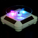 2pcs Solar Powered Rotary Display Stand Lights Low Power Consumption