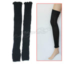 1 Pair Women's Leg Warmers Long Winter Twisted Thigh High Black Legging USW