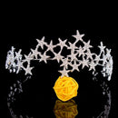 Fashion Luxury Crystal Star Hair Band Retro Rhinestone Bridal Tiara Crown H
