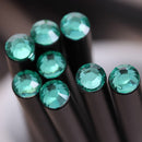 2X Black Rod HB Pencil With Colorful Diamond School Painting Writing Pencil 3CAU