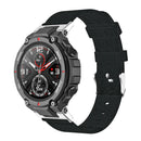 Nylon Canvas Replacement Wrist Strap for Huami Amazfit T-Rex A1918 (Black) A