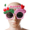 Glitter Happy Birthday Cupcake Cherry Sunglasses Glasses Fancy Dress Costume