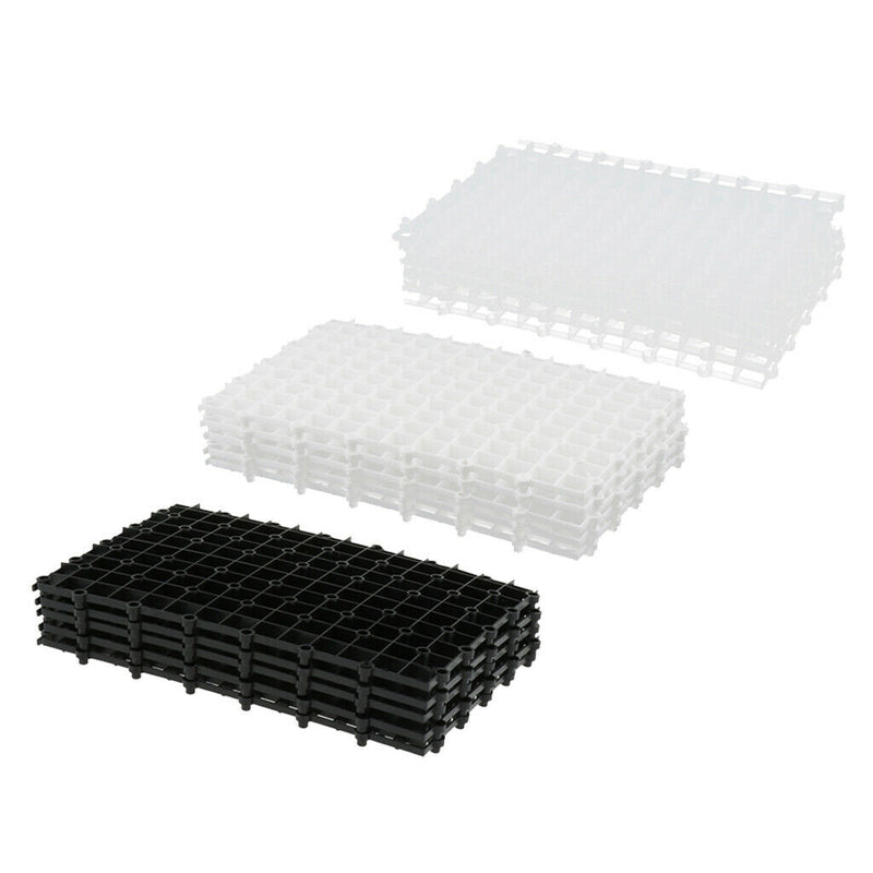 5 Pcs Aquarium Bottom Isolation Board - Fish Tank Undergravel Filter Plate Clear