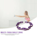 Pilates Yoga Elastic Resistance Strap Latin Training Stretch Band (Purple) A