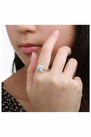 Elegant Round Square Diamond Wedding Ring Fashion Jewelry For Women(5 yard) V7T4