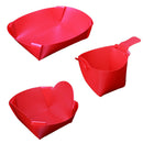 3Pcs Portable Foldable Camping Tableware Set Bowl Plate Cup Travel Kit