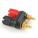 2PCS Dual Female Banana Plug Terminal Binding Post Socket for Speaker Amplifier