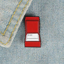 Keyboard Esc Brooch Creative Badge Jacket Clothes Lapel Pin Jewelry Gift A