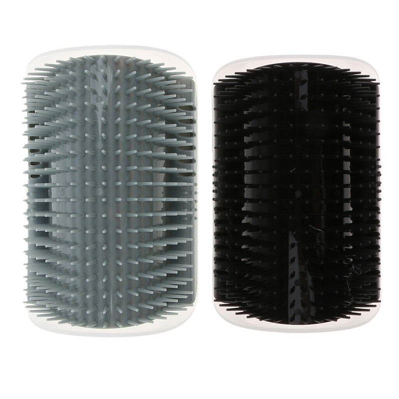 4x Pet Cat Wall Corner Grooming Massage Self Groomer Brush Cat Hair Clean