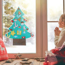 DIY Diamond Painting Window Stickers Christmas Tree Shape Wall Decals Decor