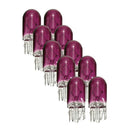 10x Purple T10 501 W5W 3W Car Interior Dashboard Dash Panel Gauge Lights Bulbs