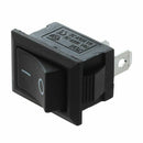 10 Pcs SPST Mini Black 2 Pin Rocker Switch AC 125V 10A 250V 6A S6D8