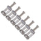 6 Pieces Zinc Alloy Saddles String Set Replacement For Electric Guitar Bridge -