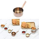 50&100ml Mini Stainless Steel Sauce Pan Milk Warmer Pan Portable Boiling Pot