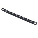5X(Press Stud Buckle Spike Studs Decor Black Faux Leather Wristband for Me N4F1)