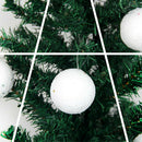 Christmas Tree Decoration Ball 6cm Bubble Star Christmas Ball Pendant 6 Pack