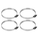 4pcs 72-95mm Stainless Steel Hose Clamp Clip Worm Drive Fuel Line Clamp A
