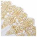 Chinese style bling flower wedding dance cloth folding towels white D1W1