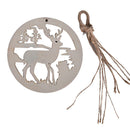 5Pcs/set Hollow Christmas Wooden Pendants Decorations Tree Ornaments DIY Crâ„–[