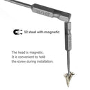 11pcs Tamper Proof Magnetic Screwdriver Drill Bit Hex Torx Flat Head Bits