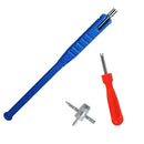 For Car Bike Tire Repair Valve Core Remover Screwdriver Stem Puller 4 Way Tool