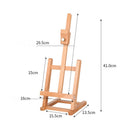 Tabletop Easel Wooden H-Frame Pine Wood Artist Art Craft Adjustable Display