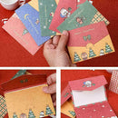 Cartoon Christmas Card Santa Bear Girl Elk Greeting Card P0Y9 L0Q0 I6E9