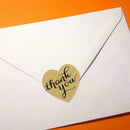 500 Thank You Stickers Seals Mini DIY Craft Heart-Shaped new Favours Lables E3B6