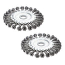 2 x Durable Twist Knot Wire Wheel Brush Fits for Grinding/Dusting/Polishing