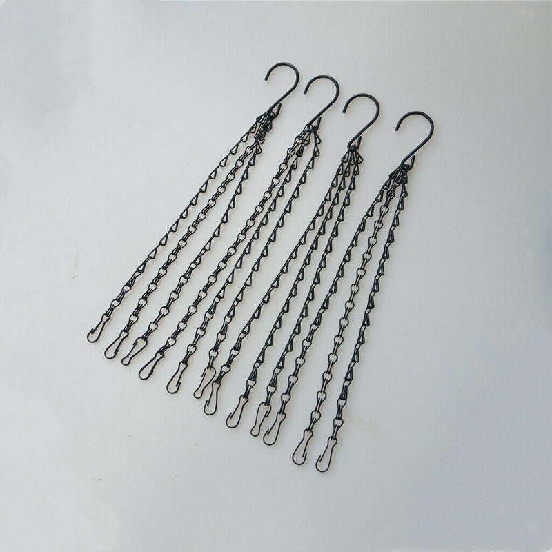 16Pcs/set Heavy Duty Flower Pot Basket Hanging Chains Hanger Hooks For Fence