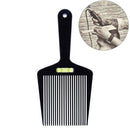 black flat top guide comb + liquid bubble level topper straight hair cut SP