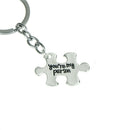 2pcs you are my person keychain letter puzzle key ring creative key AT3C