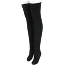 1 pair of women's cotton knit over knee stocking pattern spiral stockings ( I5L3
