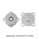 10 Pairs Magnetic Buckle Metal Snap Fasteners Clasp Bags Clothing Button