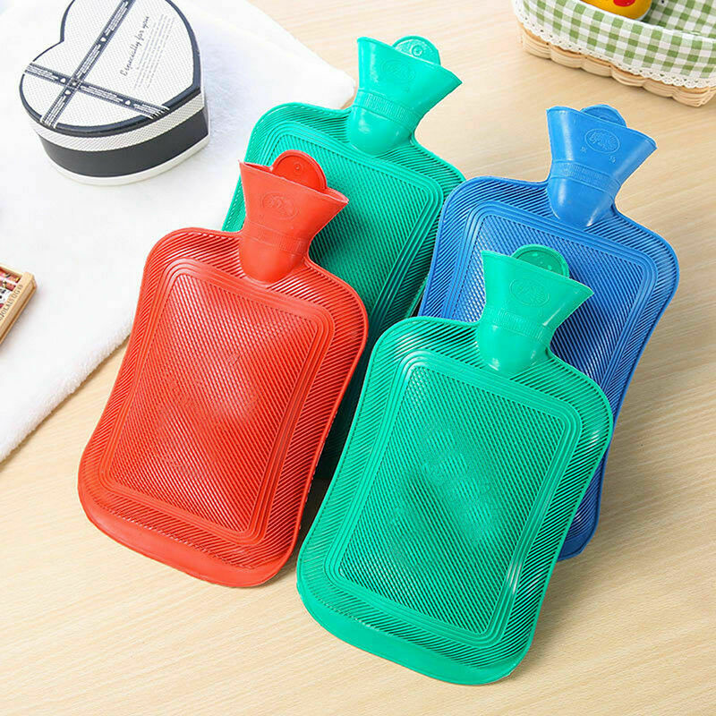 HOT THICK Rubber HOT WATER BOTTLE BAG WARM Relaxing Heat Cold Therapy New